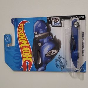 Custom Cadillac Fleetwood Hot Wheels Rod Squad 8/10 Blue Diecast
